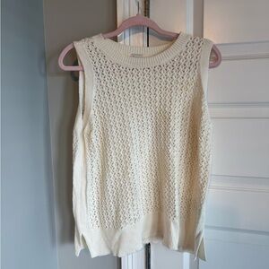 a new day Cream Sleeveless Knit Sweater